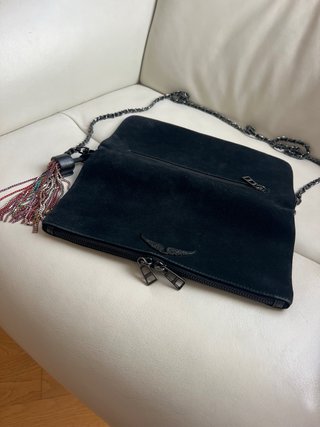 Bolso Zadig & Voltaire negro con flecos