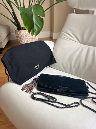 Bolso Zadig & Voltaire negro con flecos