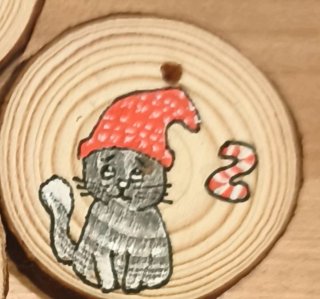 Calendario dell'Avvento artigianale con gatti