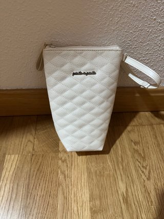 Porta biberones blanco acolchado
