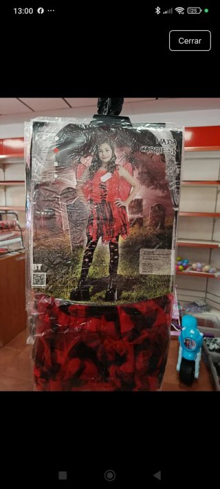Disfraz Hada Carmesí Halloween.talla(5-6) años
