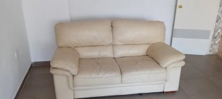 ULTIMA OPORTUNIDAD! 3 Sofá de piel beige 59€