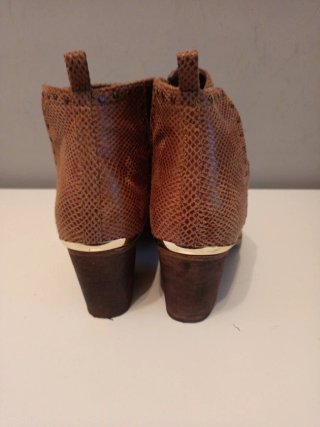 Botines tacón Zapashop piel serpiente