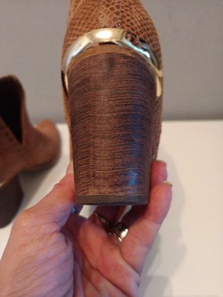 Botines tacón Zapashop piel serpiente