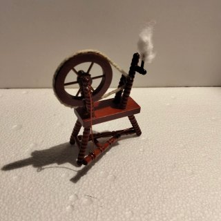 Maqueta de hilandera y plancha