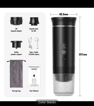 Cafetera Electrica Portatil 3 en 1