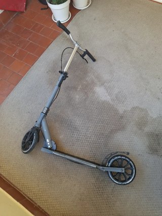 Patinete gris plegable