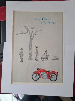 Pubblicità d'epoca Moto Guzzi 1964