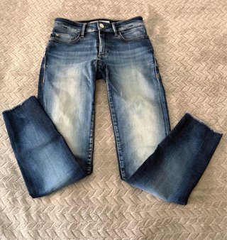 Pantalones Vaqueros Azul Desgastado