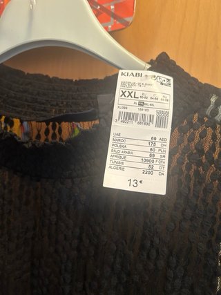 Camiseta Negra Transparente talla 50/52