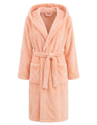Albornoz Largo Bata Polar para Mujer, Capucha