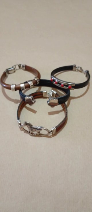 Set de 4 Pulseras de Plata 925