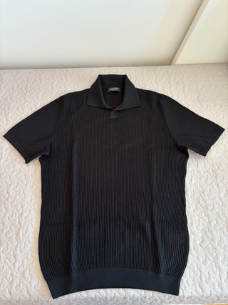 Polo Massimo Dutti Negro de hombre