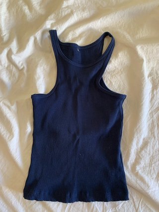 Top tirantes azul marino talla M