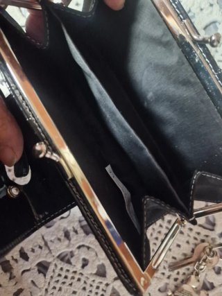 Monedero Betty Boop Negro y Plateado