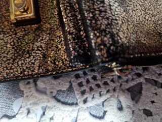 Monedero Furla Negro y Dorado