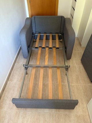 Sillón Cama Gris
