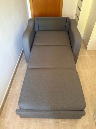 Sillón Cama Gris