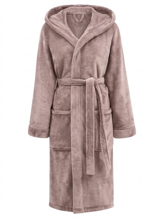 Albornoz Largo Bata Polar para Mujer, Capucha