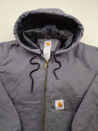 Chaqueta Carhartt con capucha gris y negra