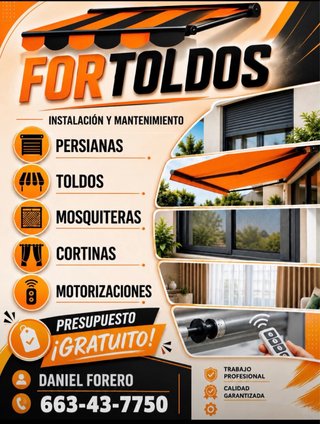 Instalacion toldos persianas y otros sevicios