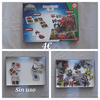 Juego Spiderman SuperPack 4 en 1 Educa