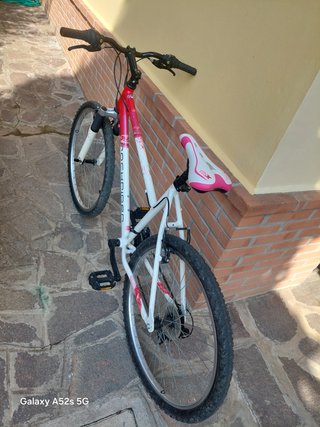 Bicicletta Mountain Bike Bianco-Rossa