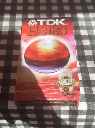 Cinta VHS TDK HS180 Virgen Precintada