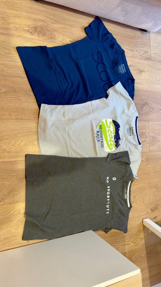 Lote 3 Camisetas Scott Talla M