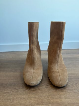 Botines beige ante