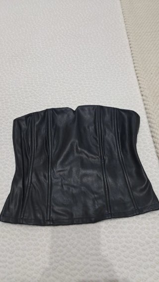 Corset de Polipiel Negro