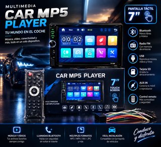 Radio MP5 Táctil 7 Bluetooth USB