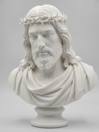 Busto Gesù Cristo Corona Spine