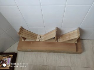 Estanterías de pared madera 6 baldas