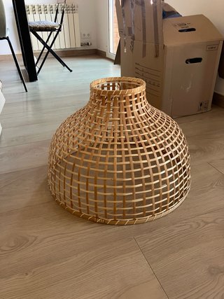 Lámpara de techo Ikea bambú 55x55cm