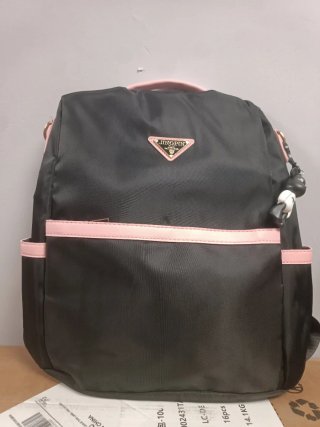 Mochila JINGPIN Negra y Rosa