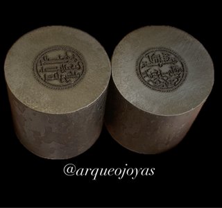 Set de Cuños o Troqueles quirate moneda Árabe