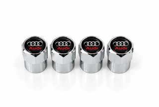4 Tapabujes de Válvula para Neumáticos Audi