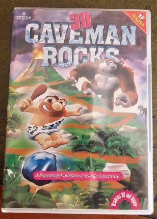 Videogioco PC 3D Caveman Rocks Vintage Videogame