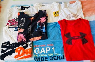 Lote Camisetas GAP y Under Armour,Guess,Superdry..