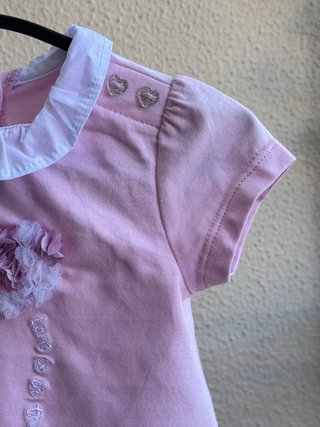 Blusa rosa Chicco tam 6 nova
