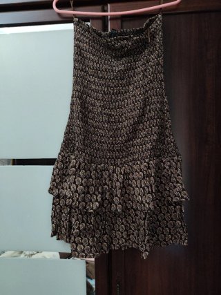 Vestido elástico con estampado