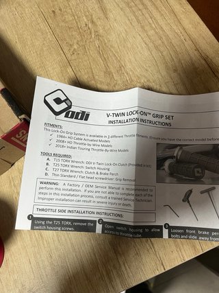 Puños ODI x Vans para Moto Harley Davidson