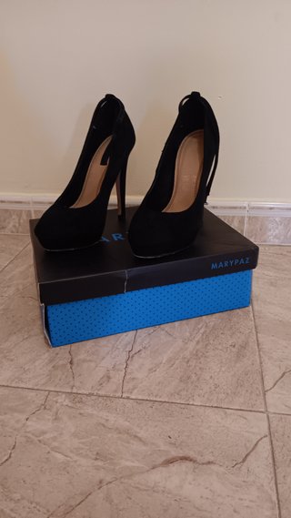 Zapatos de plataforma MARYPAZ ante negro