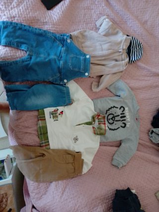 Bimbi 6/9 mesi tuta e felpa