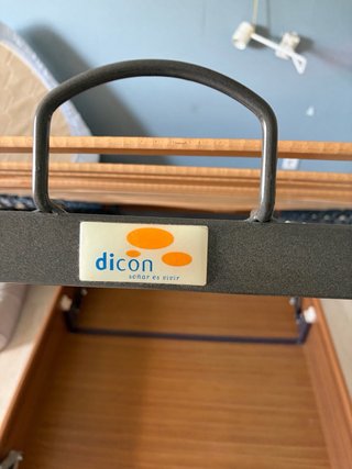 Cama abatible con colchón látex Dicon 105x190