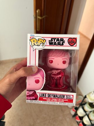 Funko Pop Star Wars Luke Skywalker con Grogu 494