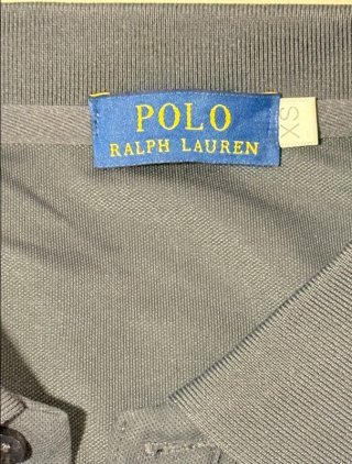 Polo Ralph Lauren manga larga gris Slim Fit XS/S