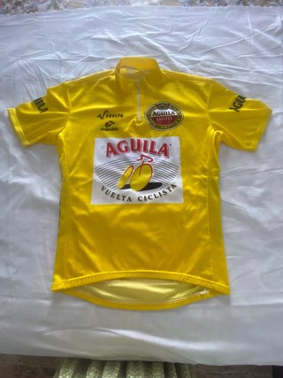 Maillot Ciclismo Vintage Amarillo Vuelta Ciclista