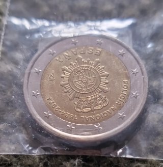 Moneda 2 Euros Policía Nacional 1824-2024